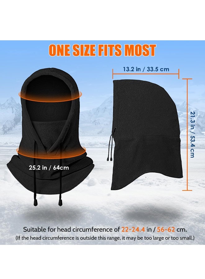 Winter Balaclava Ski Mask, Hood Hats Fleece Balaclava Face Mask Men Women Warm Face Cover for Cold Weather Gear - Image 5